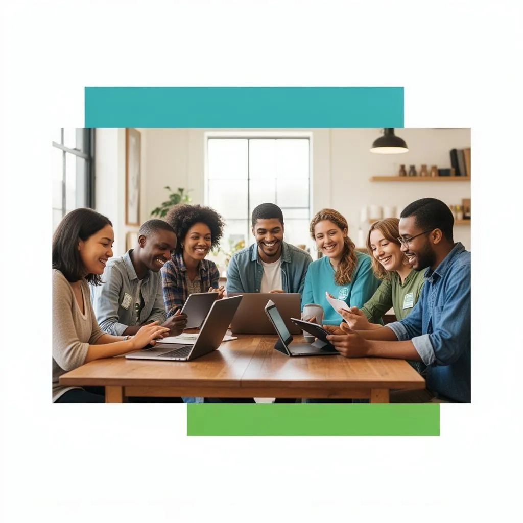 Nonprofit team collaborating with TeamPassword