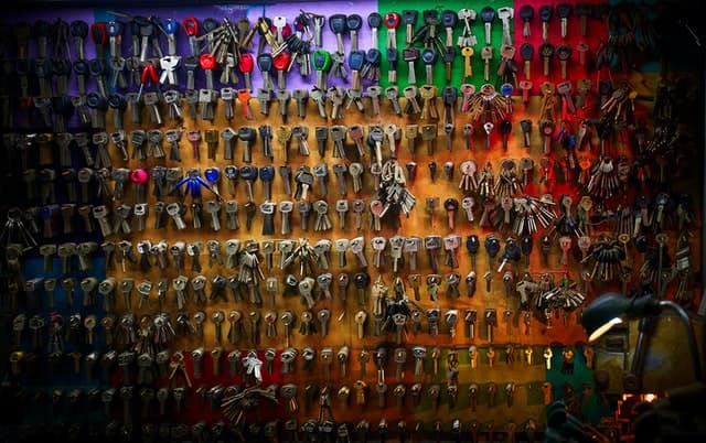 Wall of keys