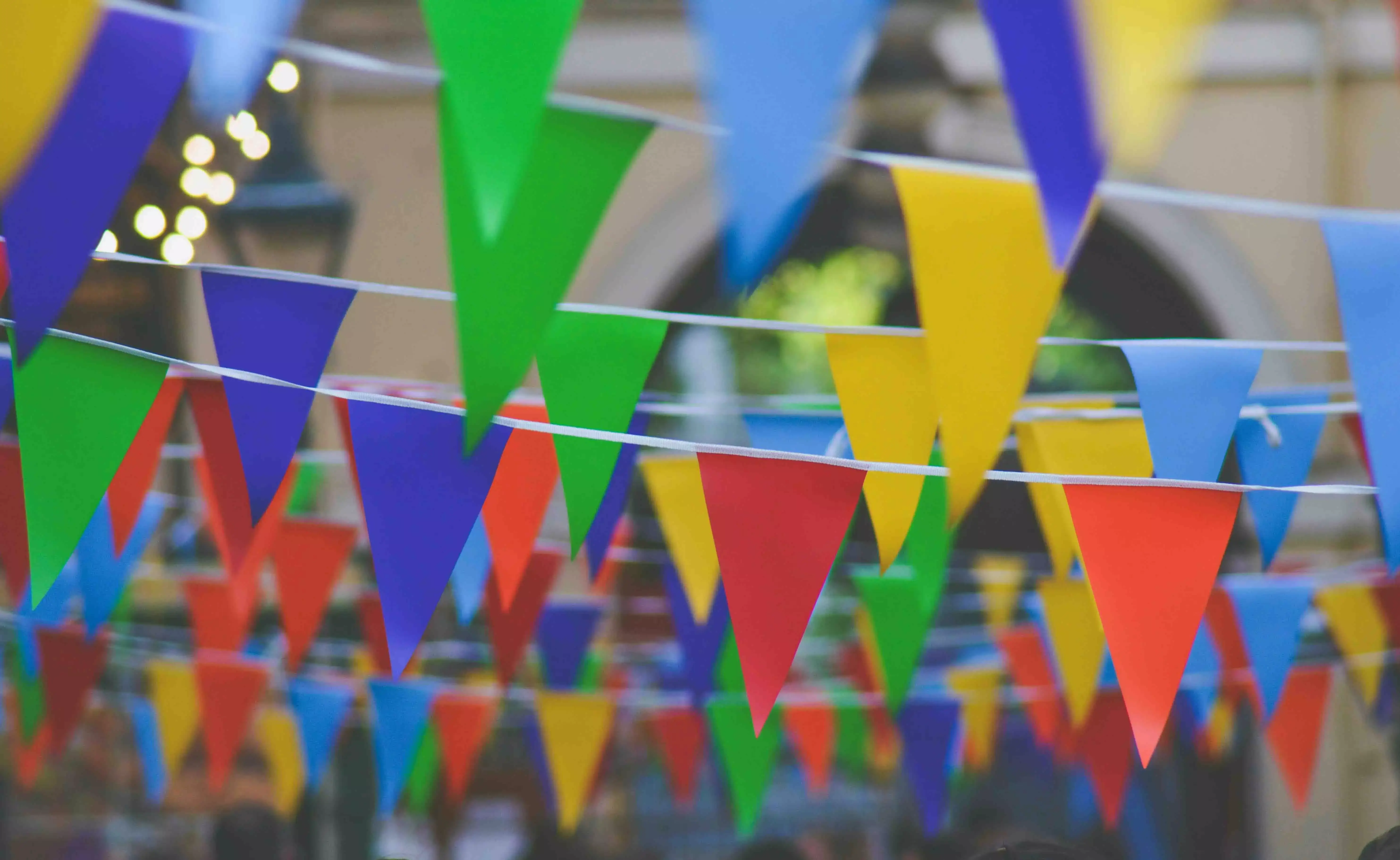 Multi-colored flags